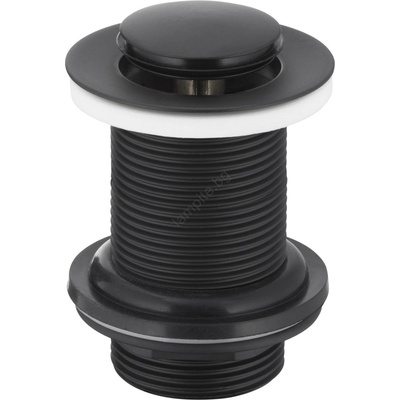 KFA Armatura 660-353-81-Сифон за мивка без преливник CLICK-CLACK Ø 6, 2 см матов черен (KF0167)