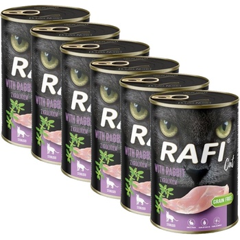 RAFI Cat Sterilised Paté with Rabbit 6 x 400 g