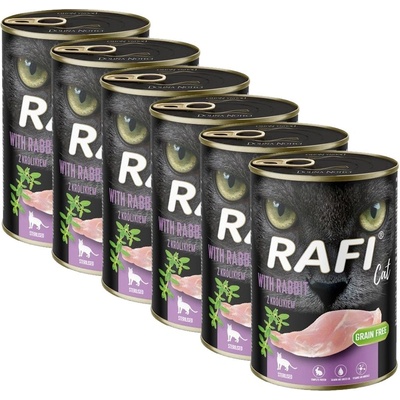 RAFI Cat Sterilised Paté with Rabbit 6 x 400 g