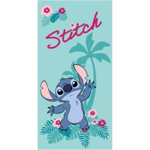 Jerry Fabrics Тюркоазена детска кърпа от микрофибър 70x140 cm Lilo and Stitch "Hawaii" - Jerry Fabrics (24TW170)