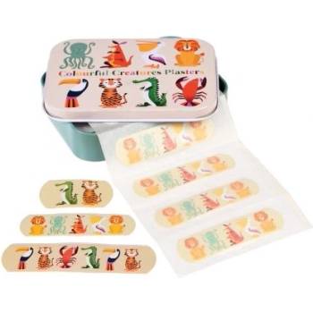 Rex London - Лепенки за рани в метална кутийка - Цветни създания - 30 броя (26711)