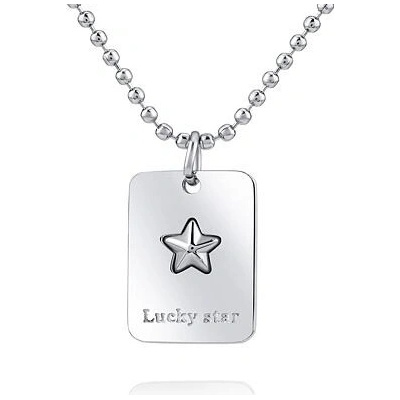 SILVEGO Prívesok s retiazkou z chirurgickej ocele lucky star KMM116767