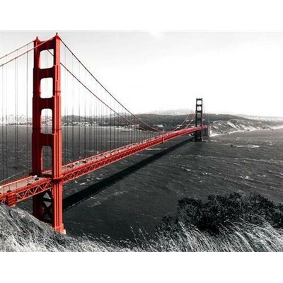 IMPOL TRADE 154VEXL Vliesová fototapeta Golden Gate Bridge rozměr 208 cm x 146 cm