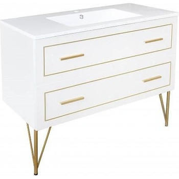 Inter Ceramic Долен шкаф за баня ICP 10045, Inter Ceramic, с умивалник, 100x85x45см (10045)