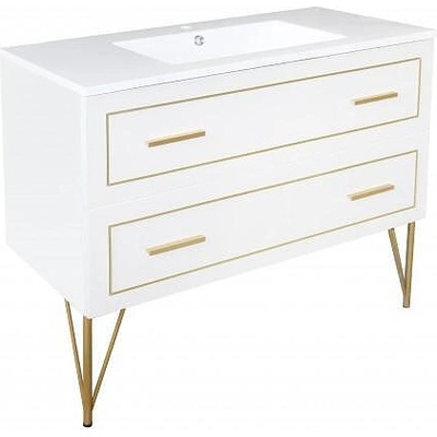 Inter Ceramic Долен шкаф за баня ICP 10045, Inter Ceramic, с умивалник, 100x85x45см (10045)