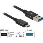 Delock USB кабел Delock SuperSpeed, 10 Gbps (USB 3.1 Gen 2) с USB Type-C щекер и USB Type-A щекер