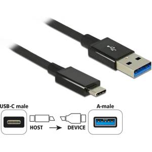 Delock USB кабел Delock SuperSpeed, 10 Gbps (USB 3.1 Gen 2) с USB Type-C щекер и USB Type-A щекер