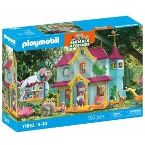 PLAYMOBIL | Animals & Friends | Colorful Animal Villa | Toy for ages 4 and up | Gift for children | Promotes creativity & interaction with animals | Includes animals, figures & accessories | 71852