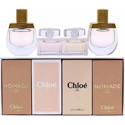 Chloé Комплект за жени Chloe Miniaturas - Мини Парфюмна вода 5 мл + Мини Паюмрфюмна вода 5 мл + Мини Тоалетна вода 5 мл + Мини Парфна вода 5 мл (комплект миниатюри 4x5 мл)