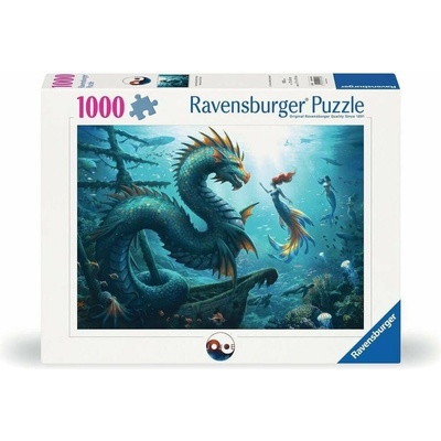 Ravensburger Čarovné hlubiny Drak mořská panna a želvy 1000 dílků