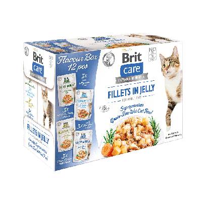 BRIT CARE Cat Fillets in Jelly mix 12x85g