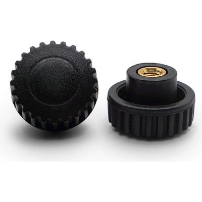 Matica kovová s plastovou hlavou / 106-034 / M4 x 22 mm (čierna)