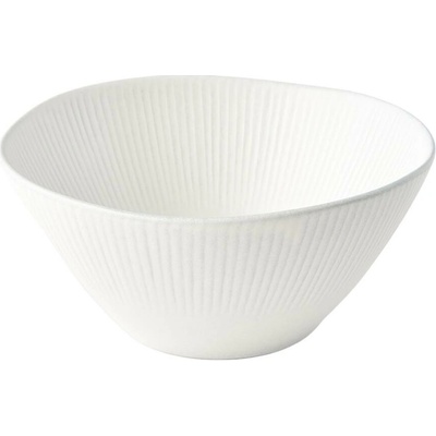 MIJ Jedálenská miska SNOW LEAF modrá biela 18 cm 500 ml