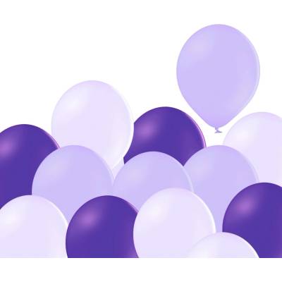 balonky.cz Mix lila lavender a fialových balonků