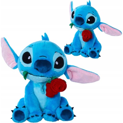Lilo a Stitch Disney Stitch s růží 25 cm