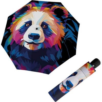 Doppler Modern Art Magic Mighty Panda deštník skládací automatický vícebarevný