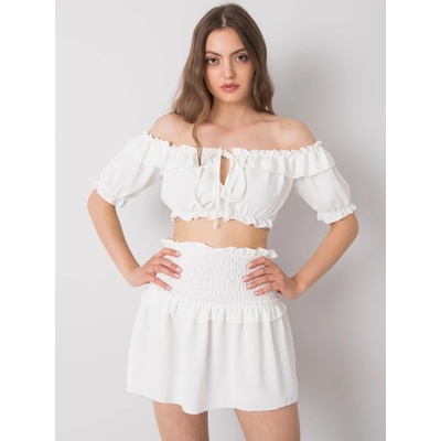 Dámsky crop top TW-TP-BI-26718.46 Och Bella Biela
