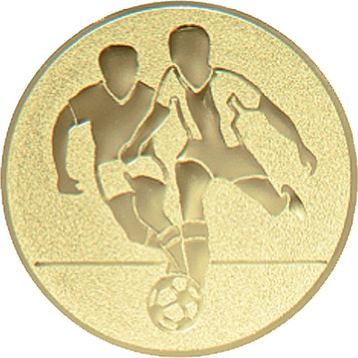 Emblém fotbal dvojice pr. 25 mm zlato
