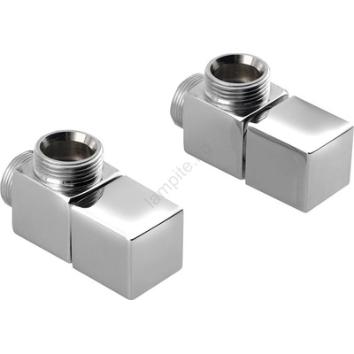 SAPHO - Присъединителен комплект за ъглови вентили CUBE, 2 бр. , лъскав хром (SH0425)