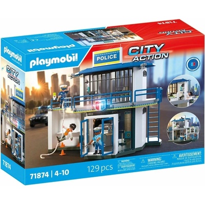 Playmobil 71874 Policajná služobňa s vyšetrovateľnou