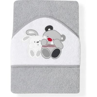 INTERBABY Osuška froté PRIATELIA SIVÁ