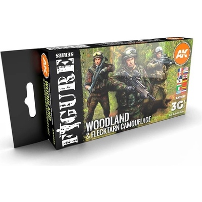 AK-Interactive Woodland & Flecktarn Camouflage