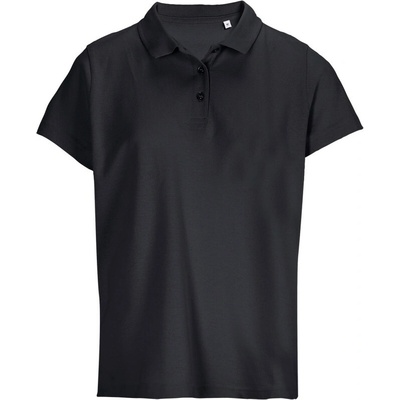 SOL's Collection Polokošile Pulse Women piqué krátký rukáv dámská COT25450100200 black Černá