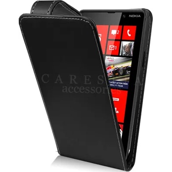 Image 1 of Nokia Lumia 820 Flip Калъф Черен + Протектор