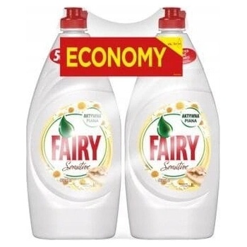 Fairy na umývanie riadu Harmaček Vit E + Tea Tree Mint 2x 900 ml
