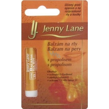 Jenny Lane Balzám na rty s propolisem a vitaminy E a D, faktor 25 6,4 g