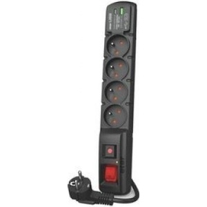 HSK Data Acar F4 4 Plug + 2 USB 5 m Switch (W2441)