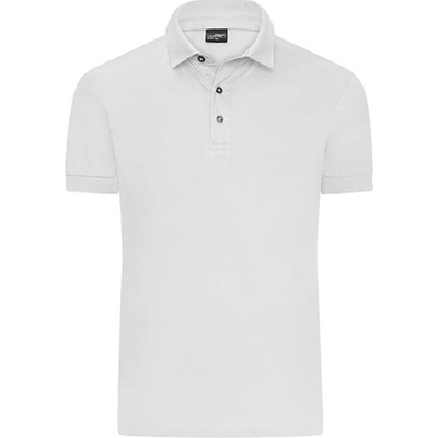 James & Nicholson pánske polo triko JN1300 white
