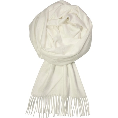 Cashmere Bergamo white luxusní zimní šála hebká LZ-098 bílá