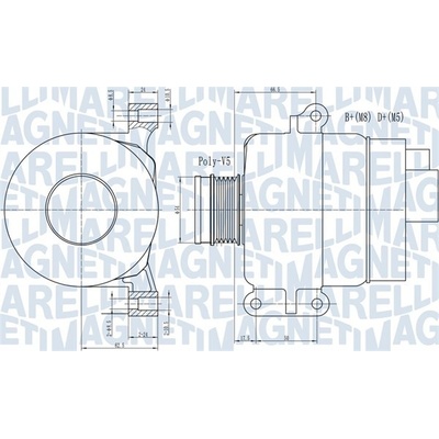 MAGNETI MARELLI generátor 063731969010