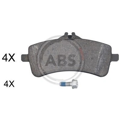 Sada brzdových platničiek kotúčovej brzdy A.B.S. 35076