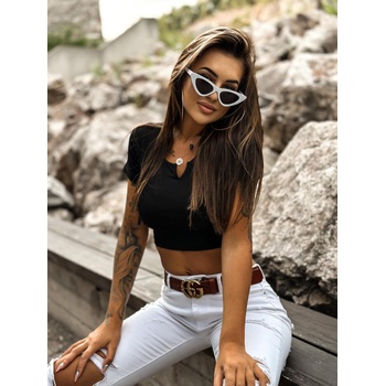 Edoti Модна дамска блуза LLR023 - черна OTHER Edoti | Cheren | ЖЕНИ | L