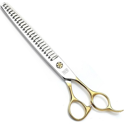 Tauro Pro Line Nůžky Janita Plunge modelovací zlaté 24 zubů 19 cm – Sleviste.cz