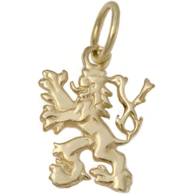 Zlatnictví Zlatíčko Zlatý přívěsek český lev žluté zlato 000.00034