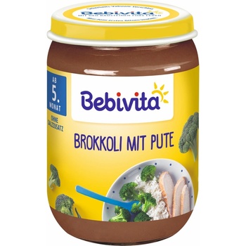 Bebivita Ястие Bebivita - Броколи с пуешко месо, 190 g (1730)