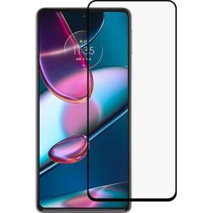  Удароустойчив стъклен протектор за Motorola Edge 30 Pro - с черна рамка