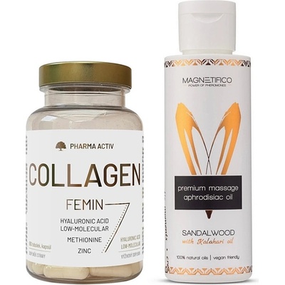 Pharma Activ Collagen femin 90 tobolek + afrodiziakální olej Sandalwood 100 ml