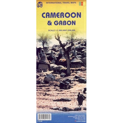 International Travel Map ITM Cameroon & Gabon. International Travel Map ITM Gabon & Cameroon