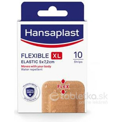 Hansaplast Flexible XL Elastic náplasť 5x7,2cm 10ks