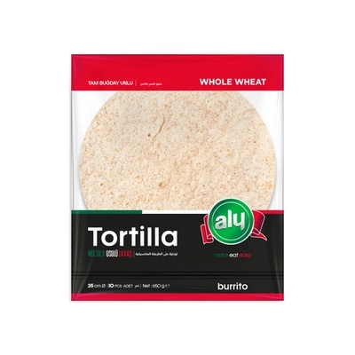 ALY Пълнозърнеста тортиля 25 см 10 бр