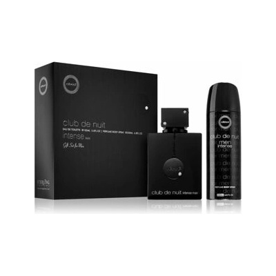 Armaf Club de Nuit Man Intense Подаръчен комплект, Тоалетна вода105ml + body spray 200, мъже