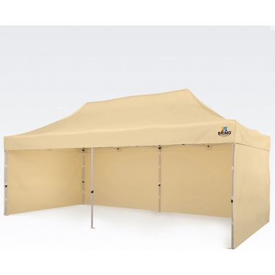 BRIMO Párty stan 3x6m 330g/m² s 3 stenami Béžová