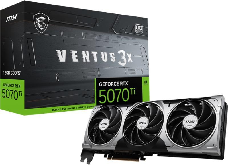 MSI GeForce RTX 5070 Ti VENTUS 3X OC 16GB GDDR7 256bit