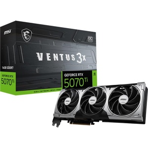 MSI GeForce RTX 5070 Ti VENTUS 3X OC 16GB GDDR7 256bit Видео карти