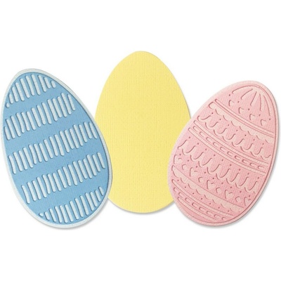 Sizzix Thinlits vyřezávací šablony 3 ks Vejce velikonoční – Sleviste.cz