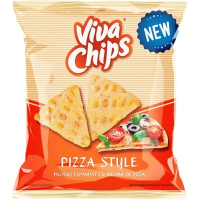 VIVA CHIPS křupavé chipsy s příchutí pizza 50 g